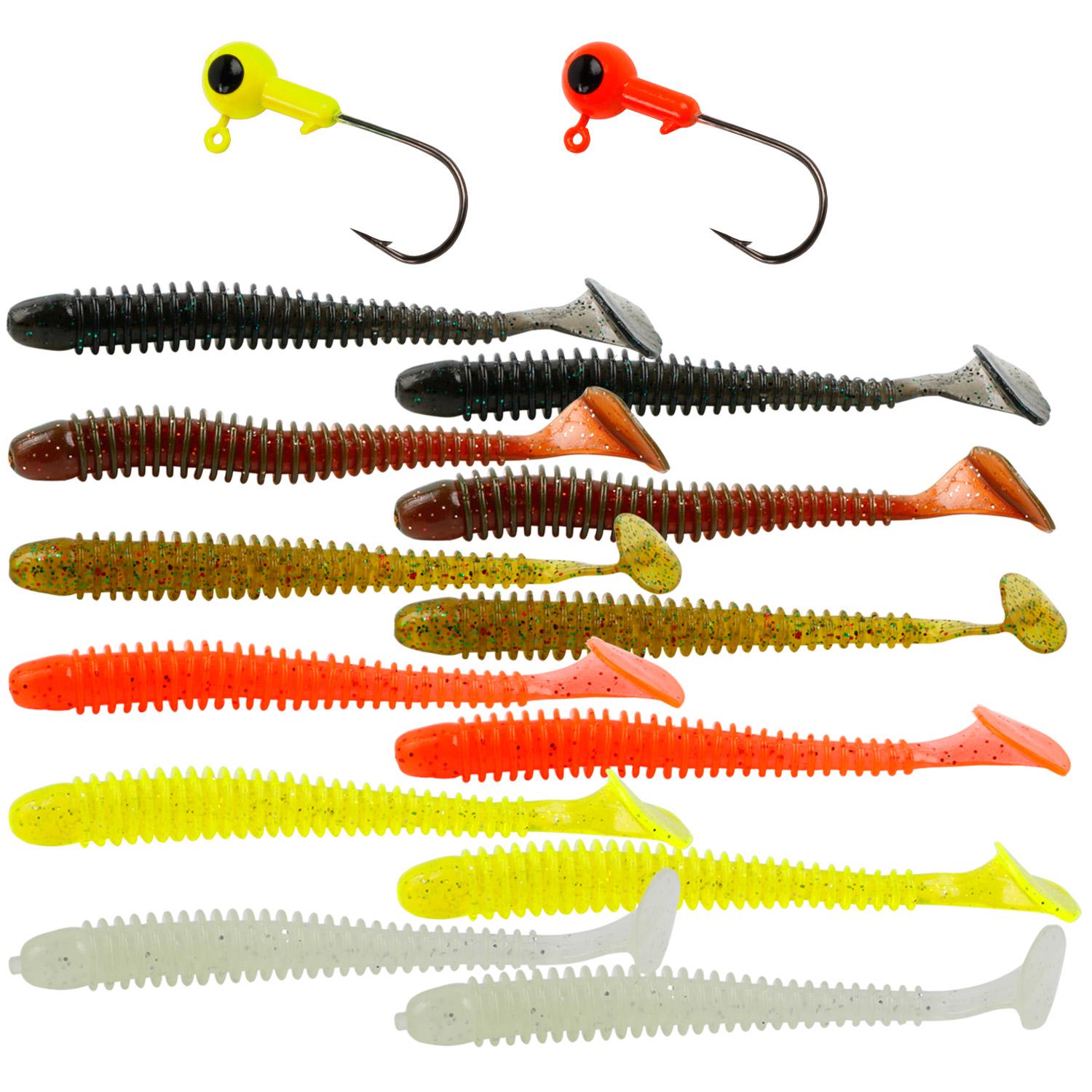 

Рыболовная наживка, 12 шт., мягкая рыболовная приманка, джиг-головка, крючки, наживка для окуня, рыболовный крючок-грузило, приманка, снаряжение 12pcs