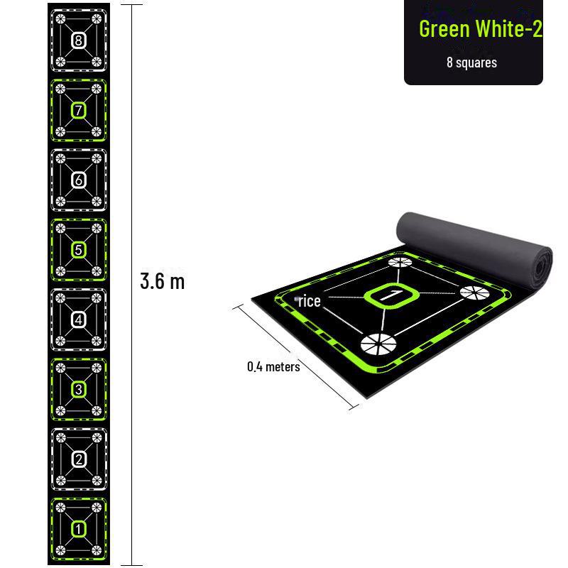 

Тренировочный коврик Agility Ladder — мягкая сетка для прыжков на ступеньках для развития ловкости, резиновое кольцо, устойчивое к грязи, для физических тренировок.