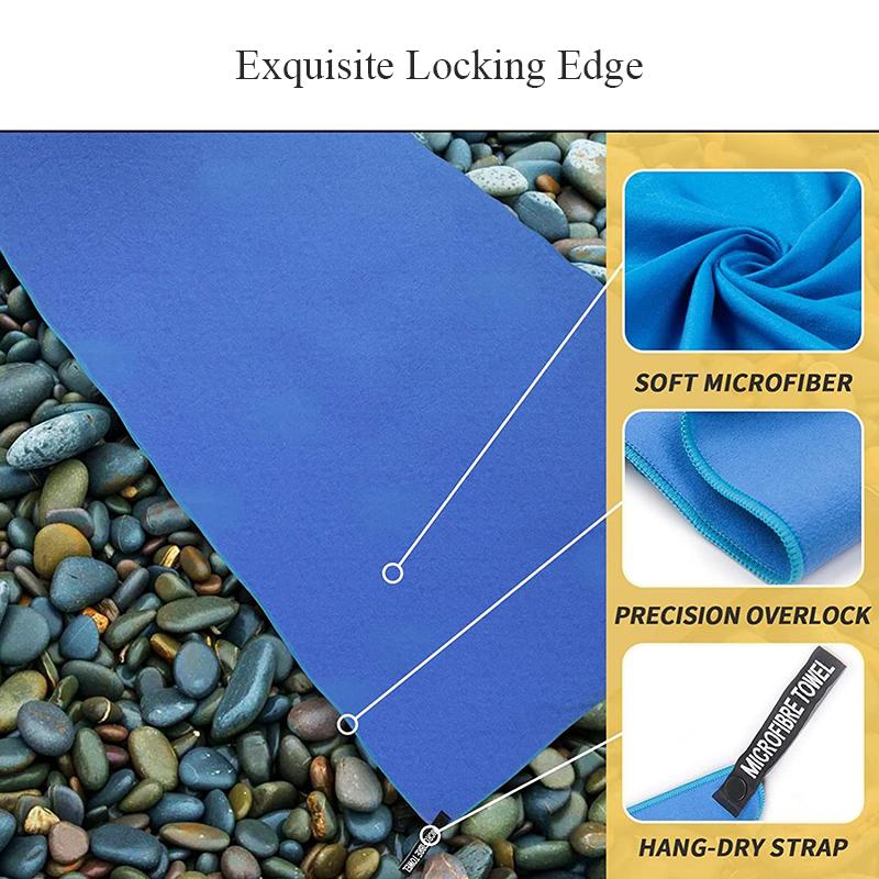 Quick-Drying Sports Towel 40X80/76X152Cm Blue Grey Green Orange Swimming Gym Fitness Camping Running Beach Washcloth Towels