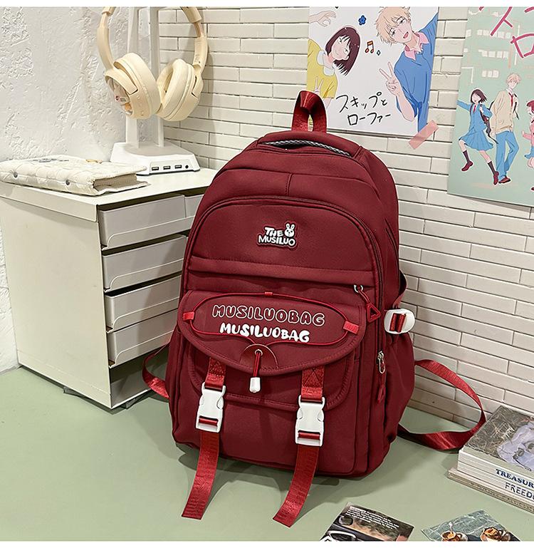 Schoolbag Japanese ins new high-value fresh and sweet backpack junior high school students lightweight travel large-capacity backpack