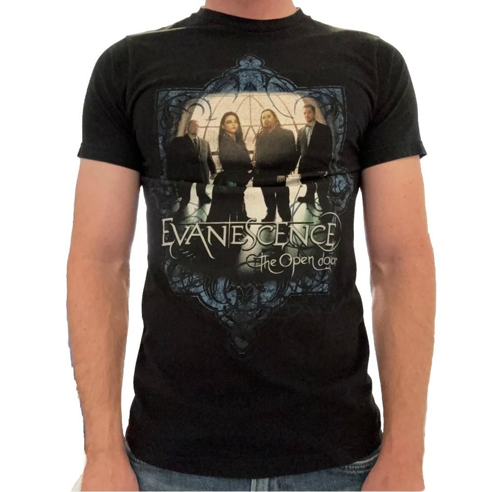 Vintage Evanescence The Open Door TShirt Mens Medium Slim Fit Music Rock Band Unisex T-Shirt S