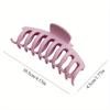 Simple Solid Big Claws Elegant Frosted Acrylic Hairpins Hairpins Hairpins Women's Girls Hair Accessories
