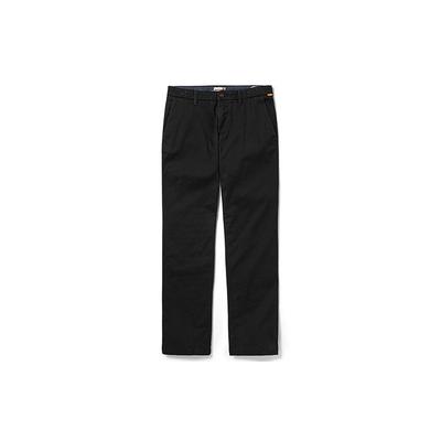 Elastic Straight Leg Breathable Solid Color Casual Pants Men Bottoms Black A2BZA-001