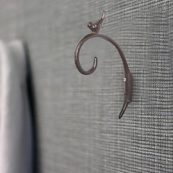 Retro Držák na rostliny závěsný Anti-deform Železný krmítko pro ptáky Nástěnný hák na rostliny pro lucerny