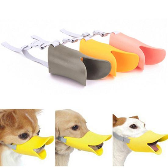 Dog Muzzle Humanized Design Stop Barking Duckbilled Shape Adjustable Dogs Anti-bite Mouth Cover