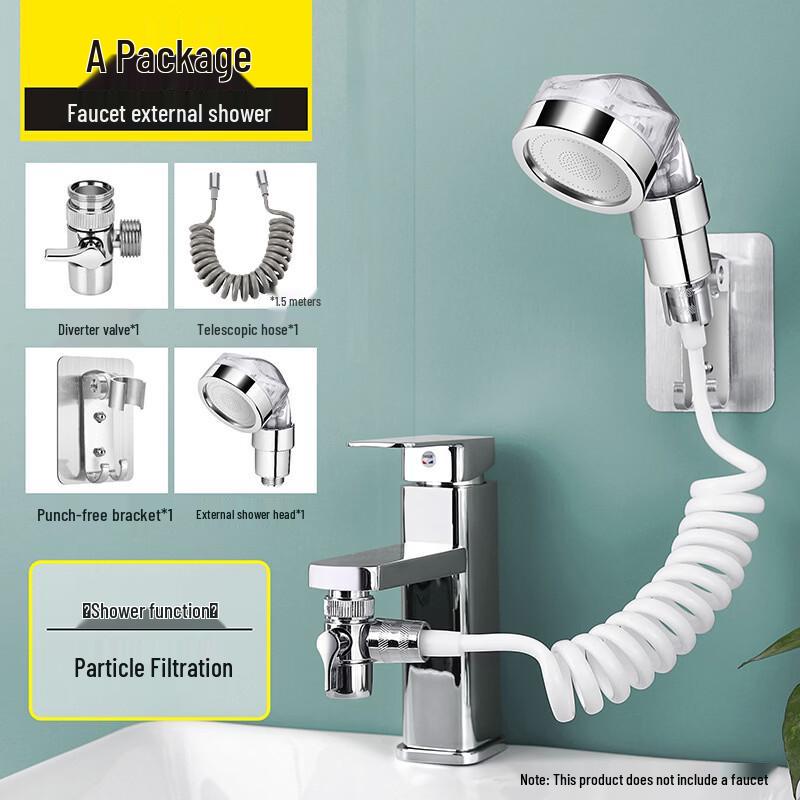 

TLXT Swivel Bathroom Basin Faucet with Hair Wash Sprayer