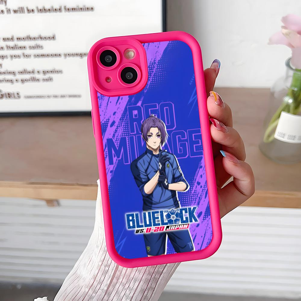 

Blue Lock Reo Mikage Thicken TPU Mobile Phone Case for iPhone 17 16 15 14 13 12 11 Air Pro Max Plus Colorful Cover iPhone 11 Pro