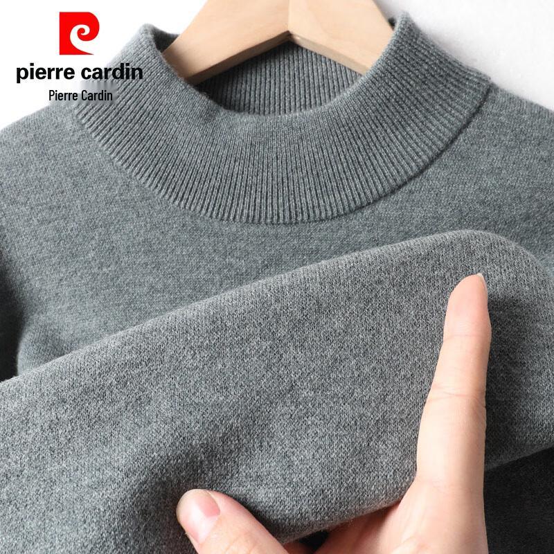 

Pierre Cardin Men s Heavyweight 100% Wool Mock Neck Sweater 2XL