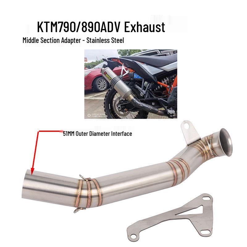 Exhaust Modification Mid-Pipe for KTM 790/890 ADV Motorcycles