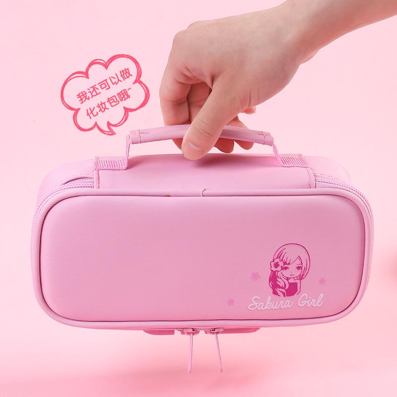 Extra-Large Password Lock Pencil Case with Four-Layer Design