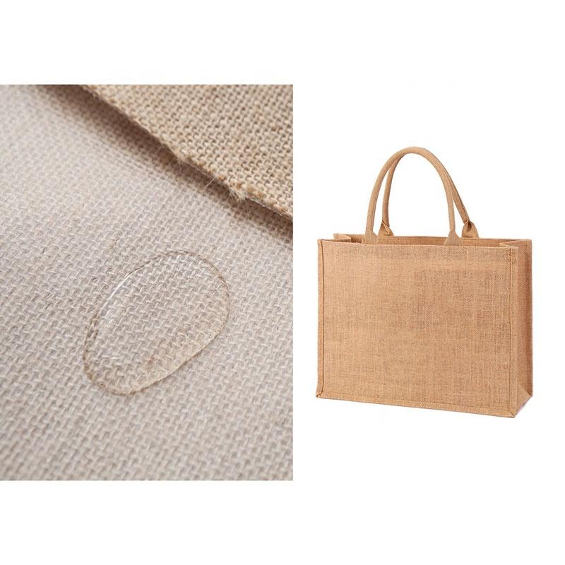 PE Laminated  Burlap Jute Fabric Waterproof Hessian Fabric for Bags