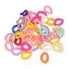 50 Pcs Chain Link Colorful Detachable Acrylic Open Chain Link DIY Jewelry Making Chain Buckle