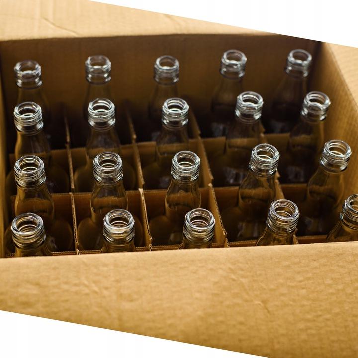 90x MONOPOL glass bottles 0.5l for vodka juice 500 ml LONG CAP