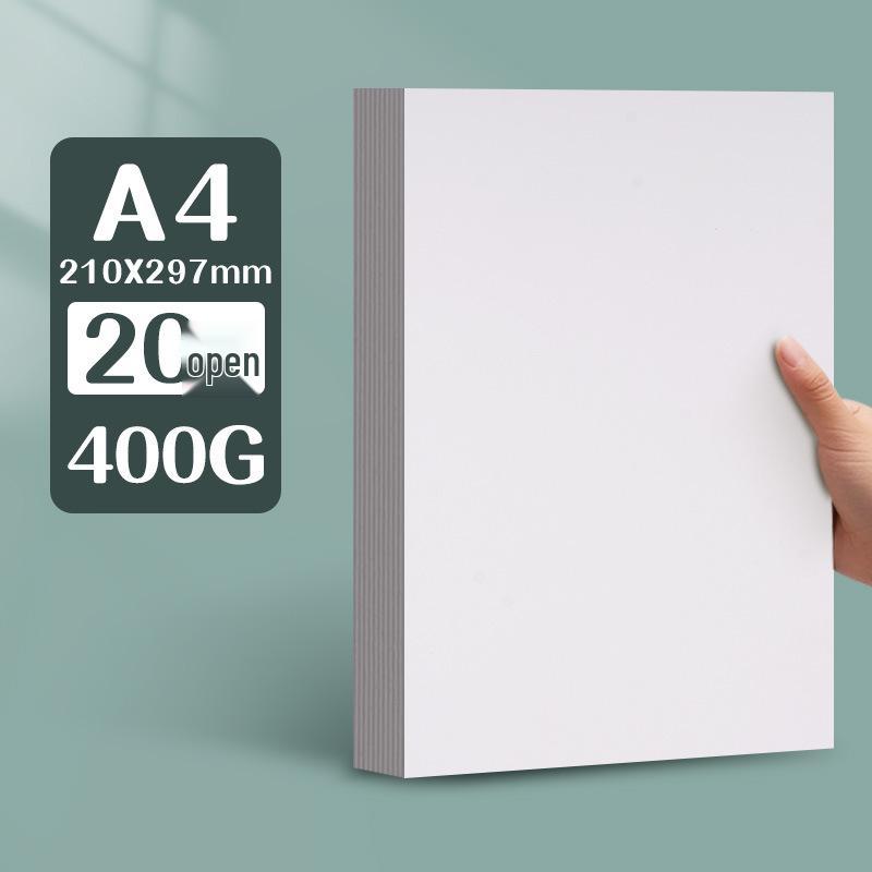 Yuanhao Thick White Card Paper, 300G, for Marker Pen, Sizes: 16kA4/A3/8K/4K, Ideal for Hand-Painting
