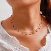 Boho Women Choker Tassels Multicolour Beads Pendant Necklace Chain Jewelry Gifts