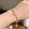 Five-petaled Flowers Zircon Bracelet Adjustable Crystal Bracelet New Floral Bracelet  for Women