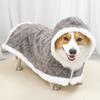 Pet it dog clothes autumn and winter warm cloak sleeping thickened cloak cat nightgown medium and large dog corgi