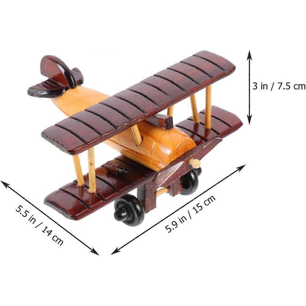 Wooden Airplane Model Airplane Decor Vintage Airplane Decor Wooden Ornaments Airplane Prop Wooden Plane Airplane