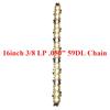 10/12/14/16 Inch Chainsaw Chains Guide Bar 3/8 LP Pitch .050" Gauge 40/44/45/50/52/53/56/57/59 Drive Links Garden Tool Parts
