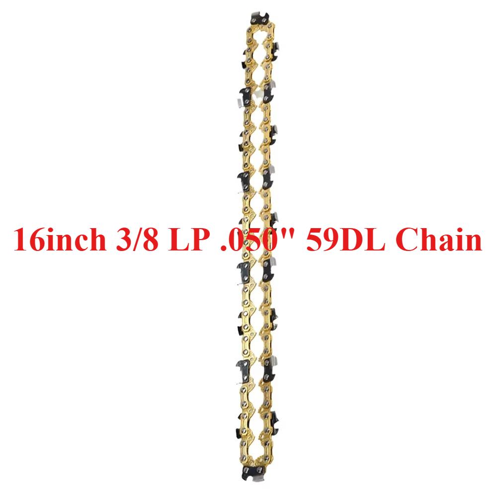 10/12/14/16 Inch Chainsaw Chains Guide Bar 3/8 LP Pitch .050" Gauge 40/44/45/50/52/53/56/57/59 Drive Links Garden Tool Parts