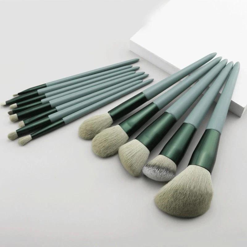 13 PCS Makeup Brushes Set Eye Shadow Foundation Women Cosmetic Brush Eyeshadow Blush Beauty Soft Tools Bag Makeup Brush Set