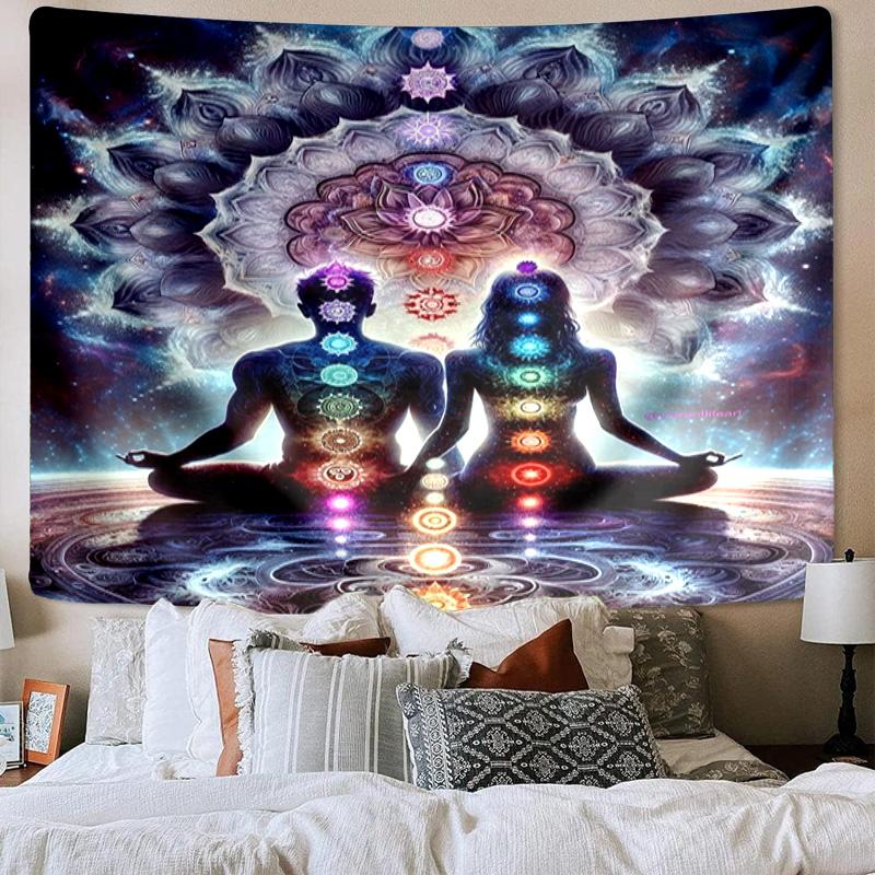 Chakra Balance Meditation Tapestry Room Decoration Wall Hanging for Living Room Bedroom, Dormitory, Birthday and Christmas Gifts