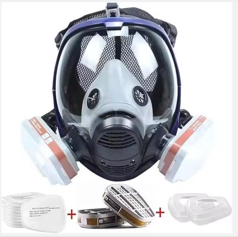 Chemical Gas Mask 6800 Dust Respirator Anti-Fog Full Face Mask Filter For Industrial Acid Gas, Welding Spray Paint Insecticide