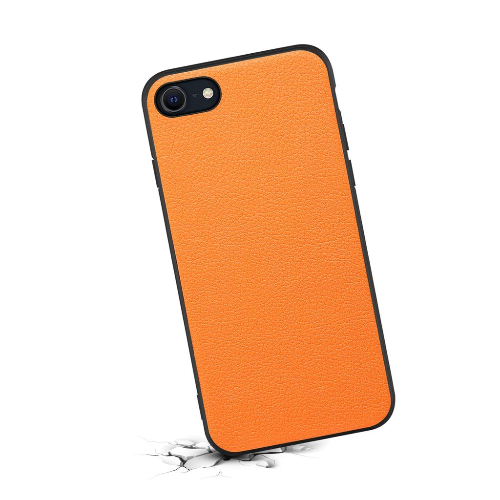 For iPhone 7 4.7 inch/8 4.7 inch/SE (2020)/SE (2022) Cell Phone Case Calf Texture PC+TPU+PU Leather Cover