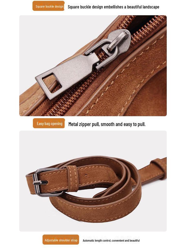 Vintage Suede Tassel Single-Shoulder Bag