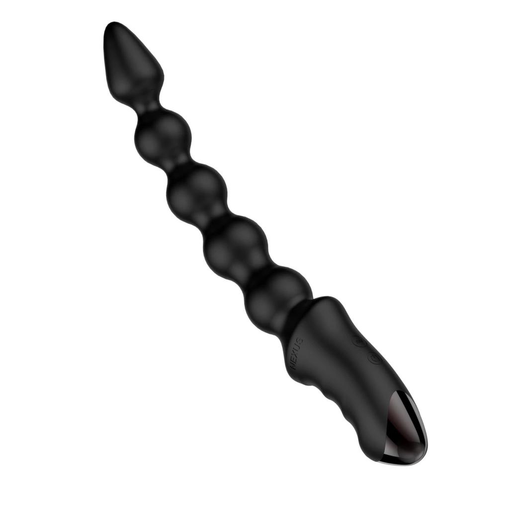 Vibrating Anal Beads - Nexus Bendz Black