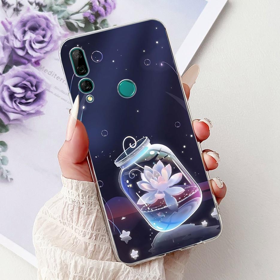 For Huawei Y9 Prime 2019 Case STK-L21 Colorful Flowers Painted Cover Soft Silicone Phone Case For Huawei P Smart Z STK-LX1 Shell