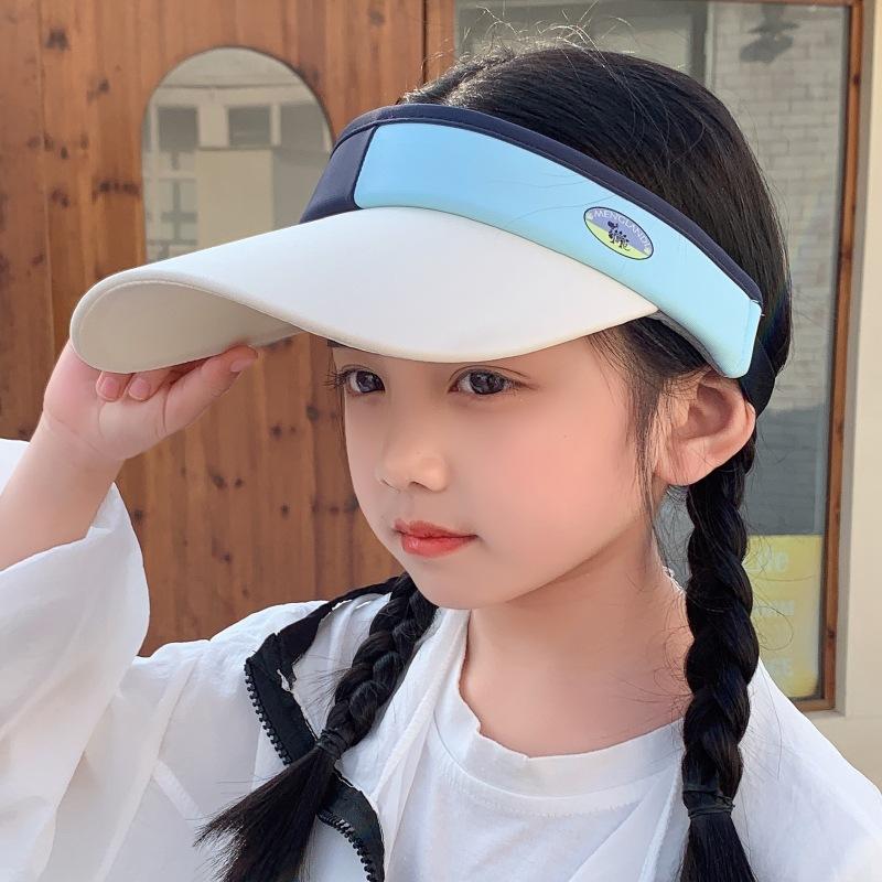 Children'S Sun Protection Hat Uv Protection Sun Hat Boys And Girls Outdoor Sports Parent-Child Empty Top Sun Hat