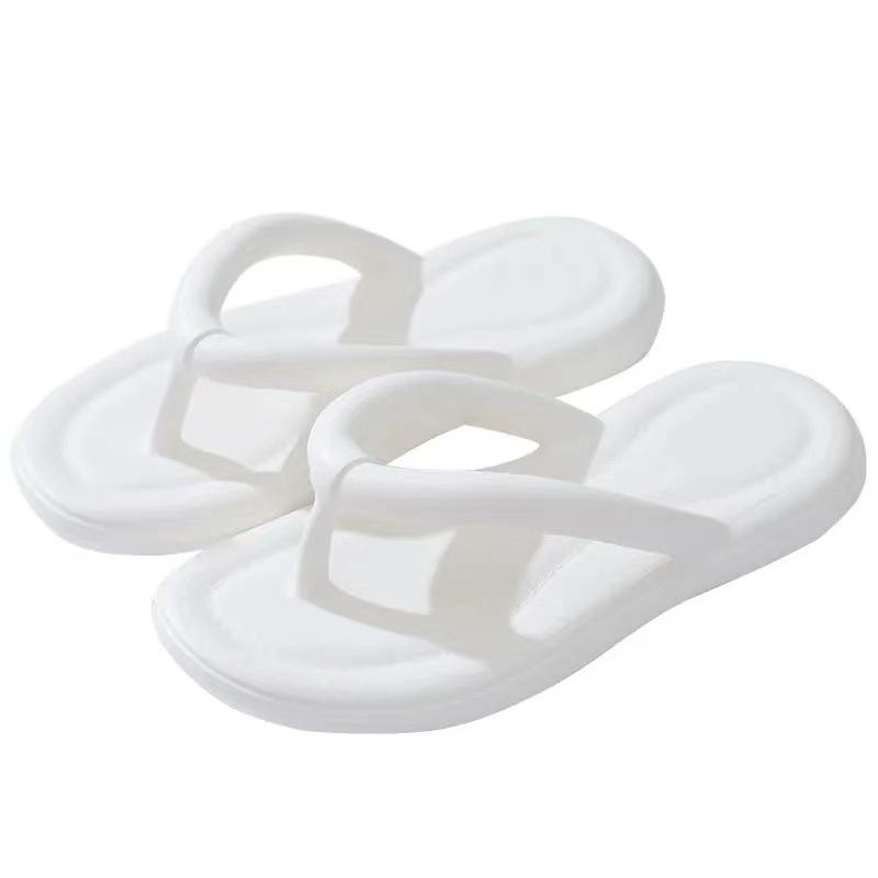 Women Spring Solid Color Soft Slope Outdoor Flip Flops Home Slippers Summer Casual Thick Flat Bottom Anti Slip Beach Sandals Shoes 36-41