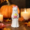 Creative Dessert Inspired Ornaments Halloween Cute Ghost Ornament Resin Figurines with Cake/Cookie Sweet Style Decorations Design for Desktop