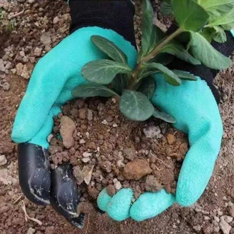 1Pair Claw Gardening Gloves for Digging and Planting, Breathable Latex Thorn-Resistant Anti-Slip Gloves for Men and Women