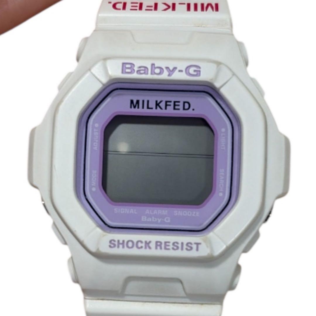 Used [Battery dead] CASIO Baby-G MILKFED. Collaboration model body