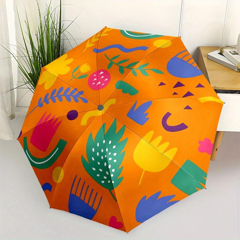 1pc Floral-patternedAutomatic Open/close, All-Season Portable Folding Umbrella for Friends, Travel, Everyday, Events yy250806062