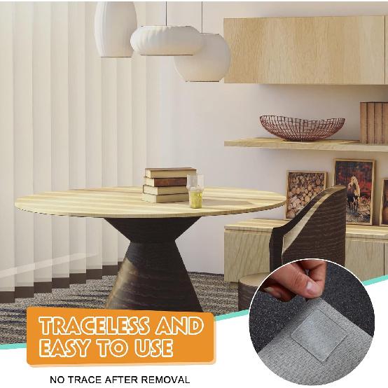 Eersida 60 Pieces Double Sided Sticky Tape Clear Mounting Square Tape Self Adhesive Gel Mounting Pads Waterproof Removable Sticky Gel Transparent for