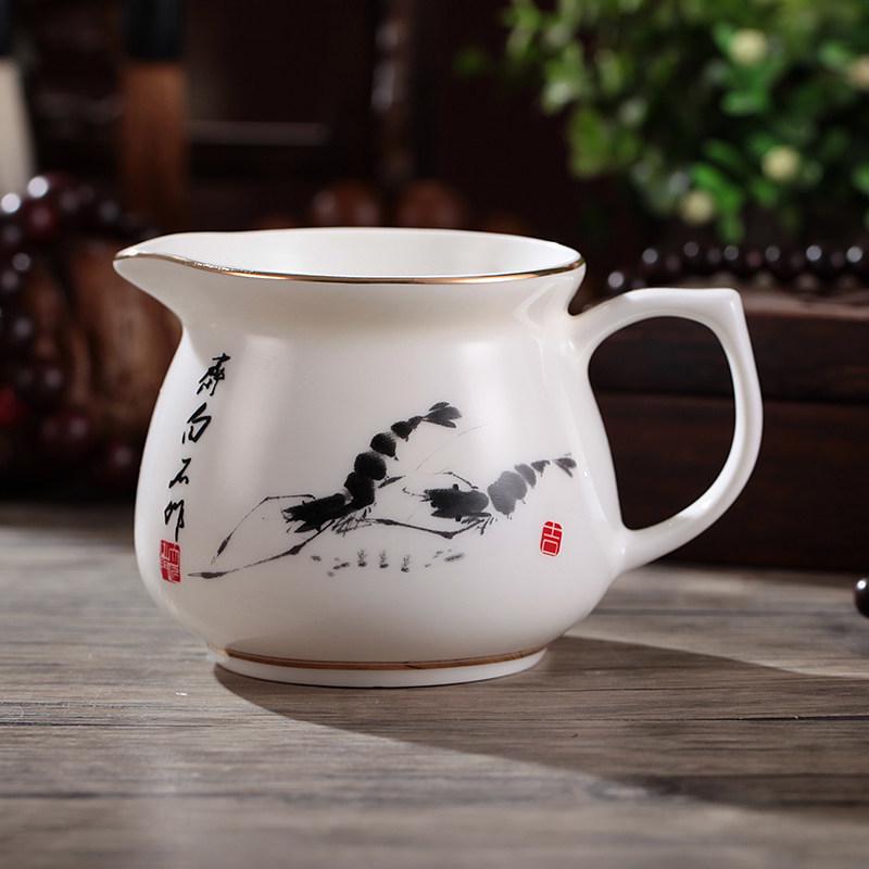 Tea Sea Blue & White Porcelain Gong Dao Bei: 250ml Spare Parts Milk Jug & Tea Separator Cold Pot.