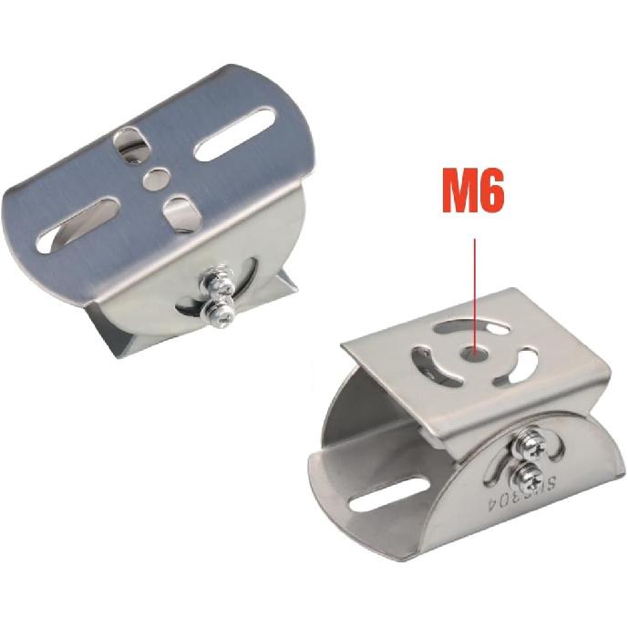 Universal Wall Pole Joint Mount Adaptor, Universal CCTV Camera Mount Bracket Adjustable Extension Adapter for CCTV Surveillance Camera (2D Stainless