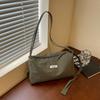 Casual Nylon Hobo Shoulder Bag with Zipper Closure Crossbody Purse for Women Daily Travel