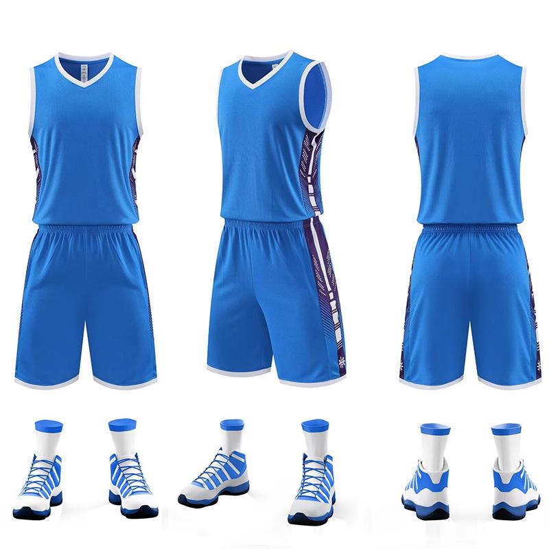 Conjunto de Uniforme de Basquete Masculino para Competição Universitária - Uniforme de Treino Esportivo de Verão