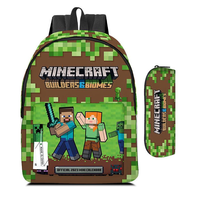 Backpack Primary And Secondary School School Bag Children S Backpack Anime Cartoon Backpack Bag Pencil Case Set Two piece backpack set