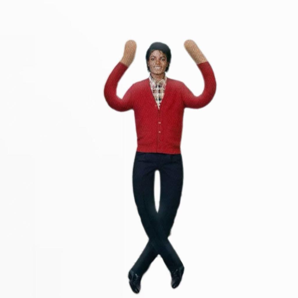Anime Michael Jackson Cosplay Requisitenpuppe Plüsch gefüllte Figur Puppen Zimmerdekoration Abstrakt Gelenkbeweglichkeit Requisiten Geschenk