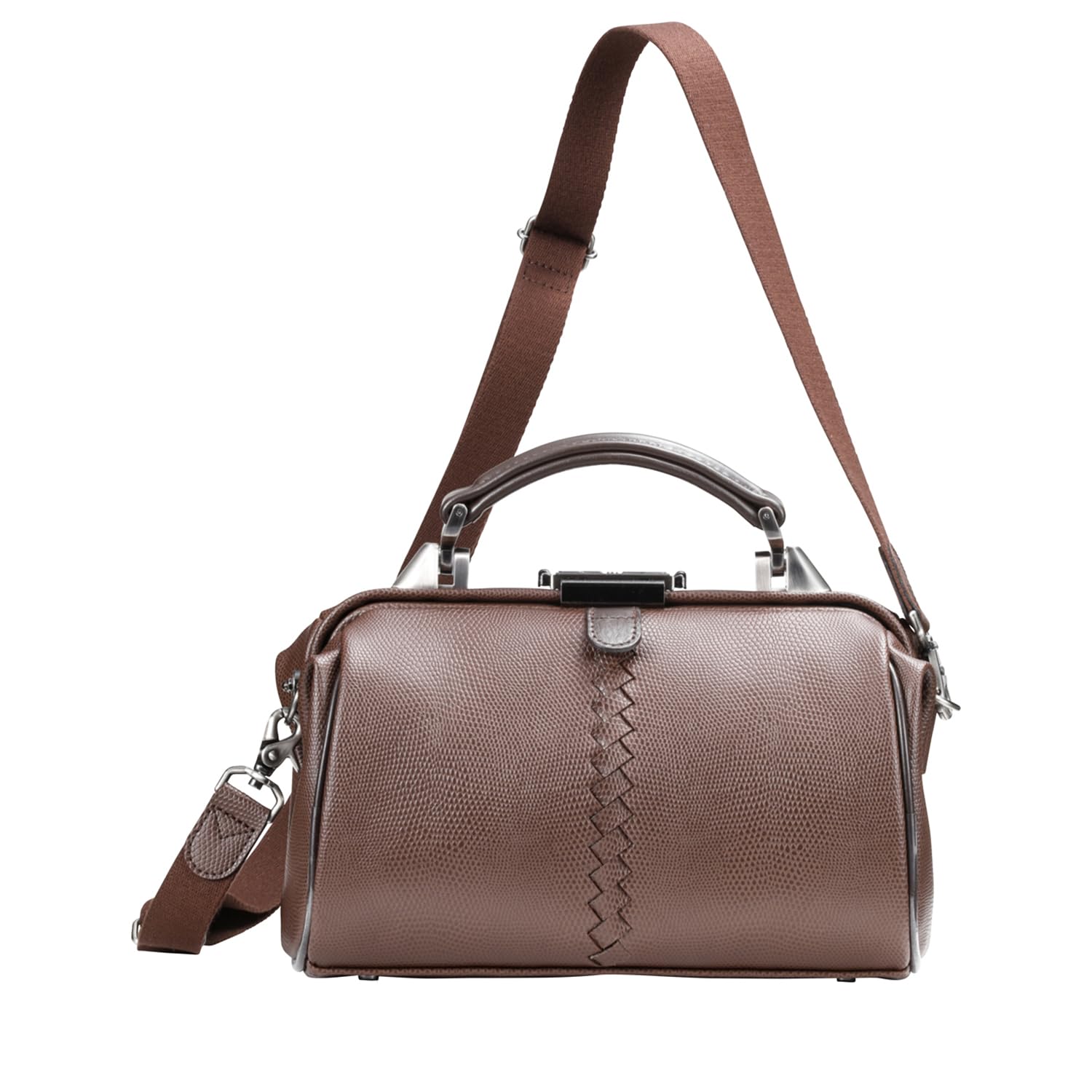 

LIZARD Toyooka Bag Dulles Bag Japanese Synthetic Leather Horizontal Chocolate XS [YOUTA] шоколадний
