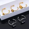 10pcs Adjustable Open Finger Ring Setting Stainless Steel 4mm 8mm 12mm Round Blank Ring Base Bezel Cabochon DIY Jewelry Making