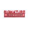 1Pc 3D Metal SIGNATURE Edition Logo Car Front Grille Badge Side Fender Rear Trunk Emblem Sticker Decal