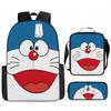 Doraemon Cartoon Backpack Set Kids - Unisex Large Capacity School Bag With Crossbody Pouch Pencil Case