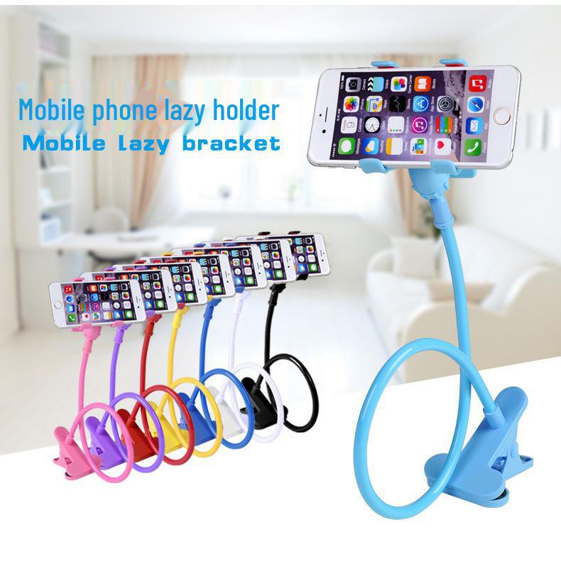 Adjustable Detachable Phone Stand with Dual Clips for Bedside or Desktop Use