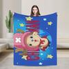 TONY TONY Chopper! Flannel Blanket Winter  Warm Bedding Throws for Children Living Room Fashion Bedspread Sofa Bed Cover